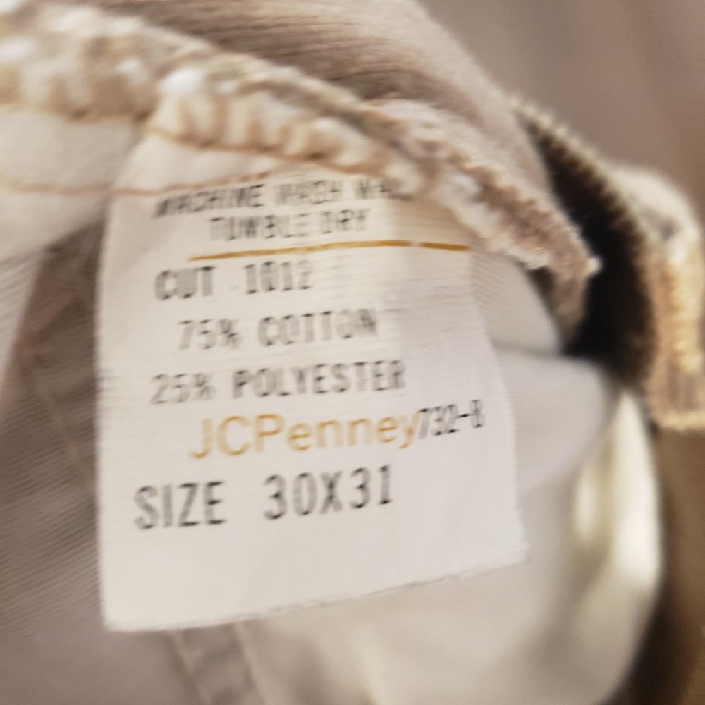 jcpenney Men's Tan Corduroy Jeans - Picture 2 of 7